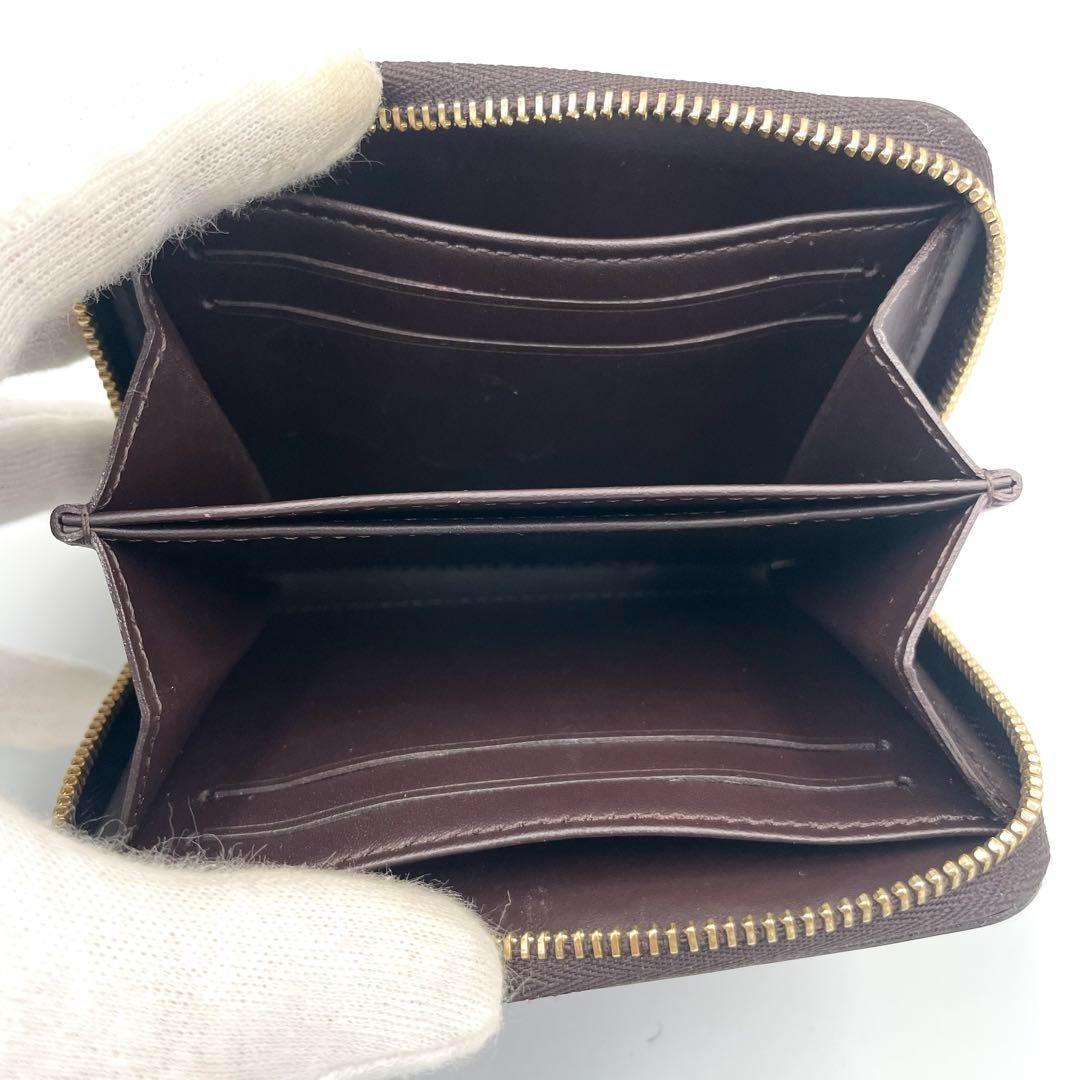 美品・鑑定済★ルイヴィトン　ヴェルニ　ジッピーパース　アマラント