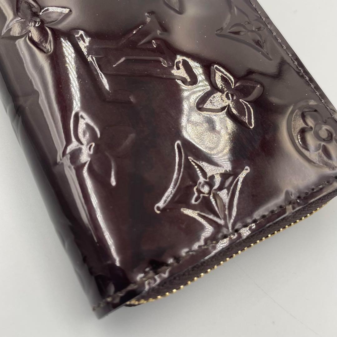 美品・鑑定済★ルイヴィトン　ヴェルニ　ジッピーパース　アマラント