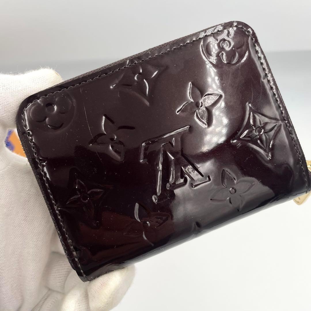 美品・鑑定済★ルイヴィトン　ヴェルニ　ジッピーパース　アマラント