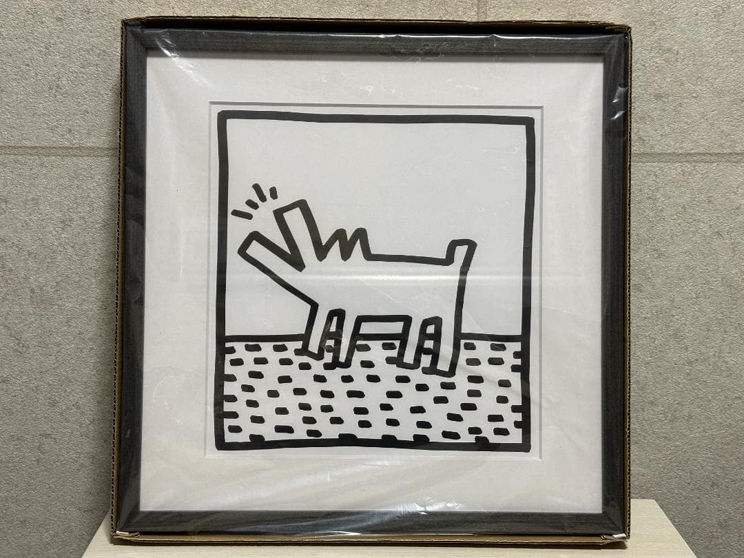 Bicosya 美工社 アートフレーム キース・ヘリング barking dog