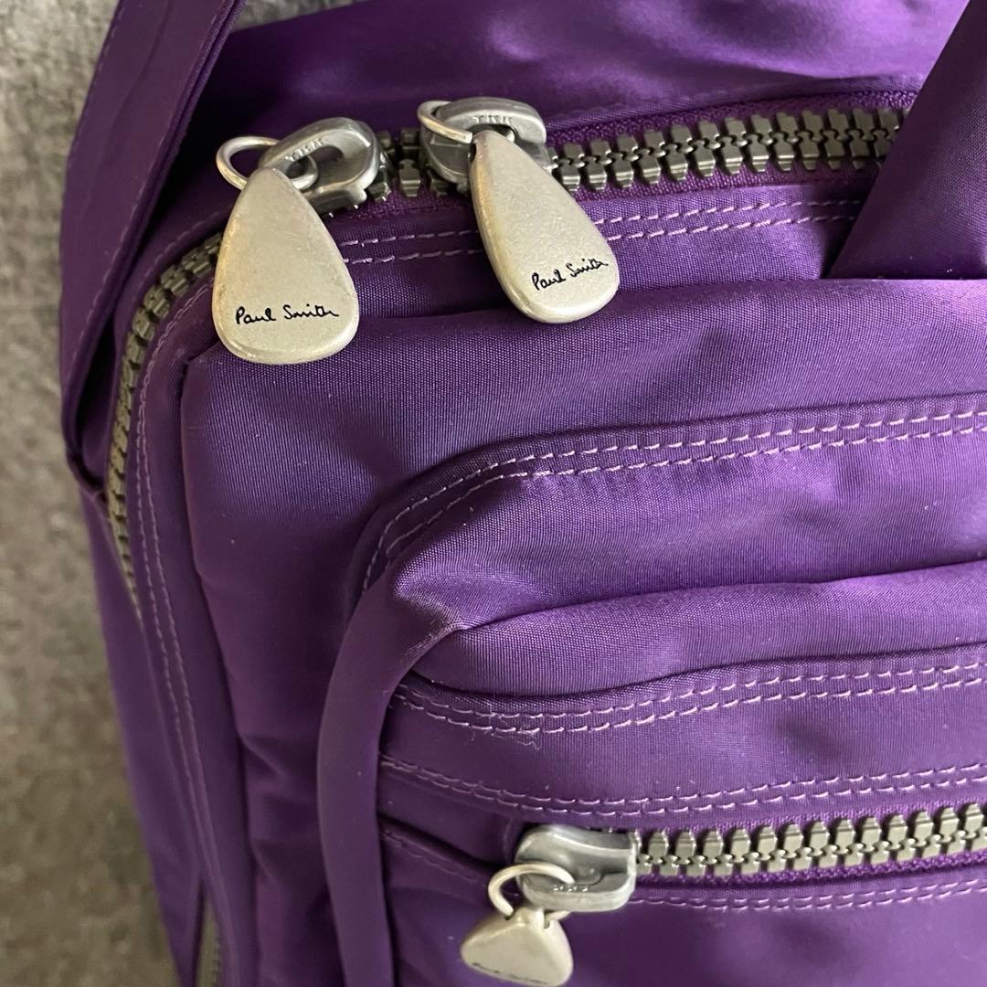 Paul Smith ボストンバッグ 紫 ショルダー リュック