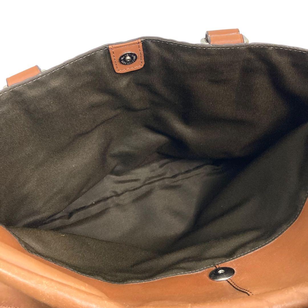 Coach コーチ　ビジネスバッグ　レザー　ブラウン シグネチャー　F70550