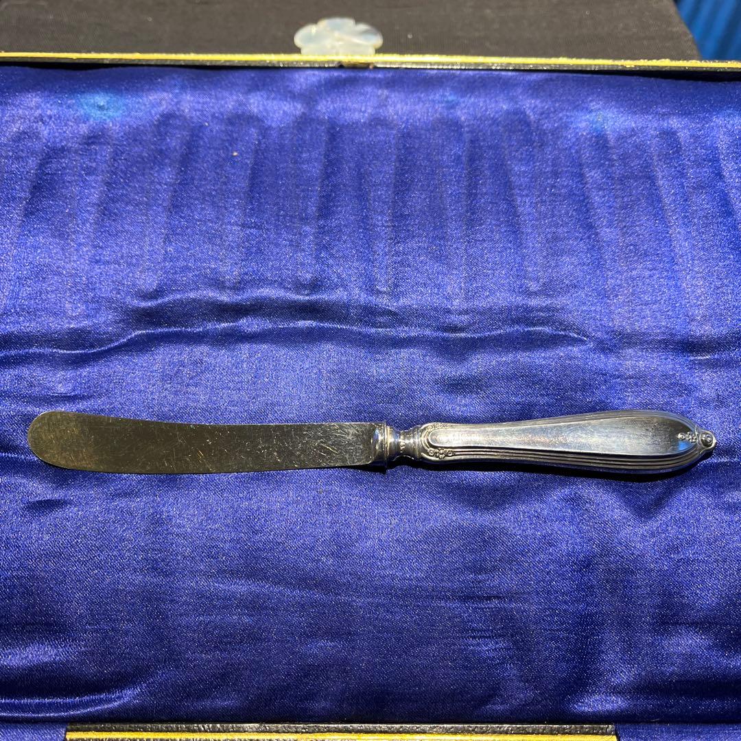 アンティーク　銀製　デザートナイフとフォーク