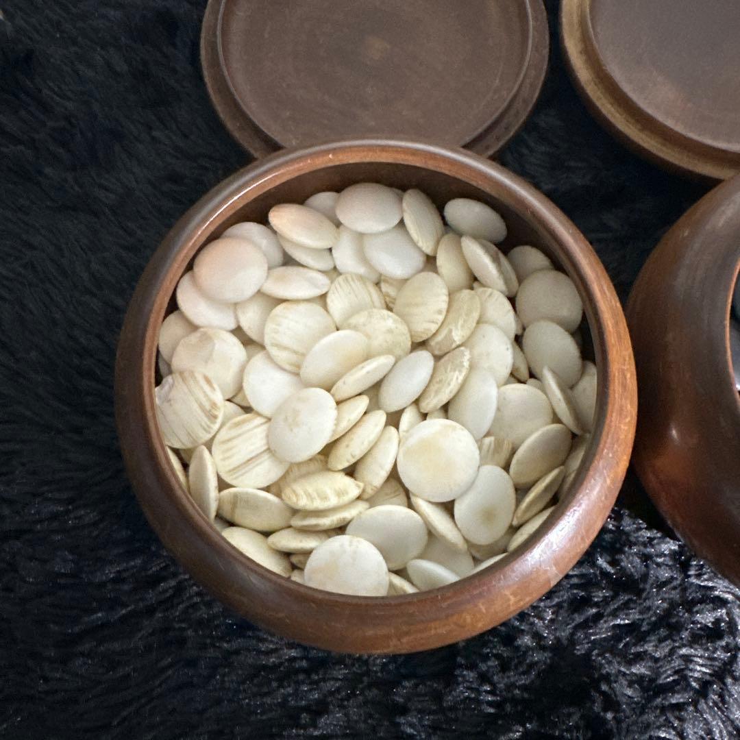 囲碁 碁石 蛤 天然素材 那智黒 厚さ4mm程度