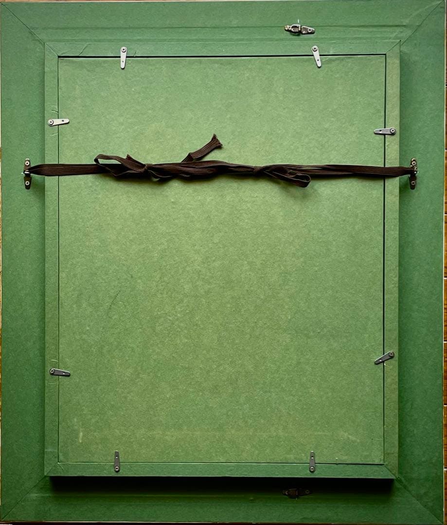 清原啓一　真作「李朝壺の薔薇」 油彩6号　サイン　裏面に題名・署名　格調高い名品