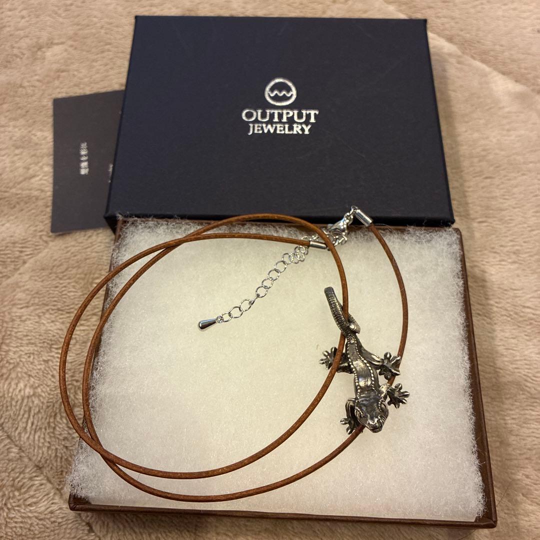 クレステッドゲッコー　ネックレス　爬虫類　シルバー925 output