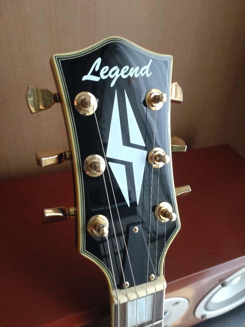 Legend ブラック エレキギター レスポールカスタムタイプ