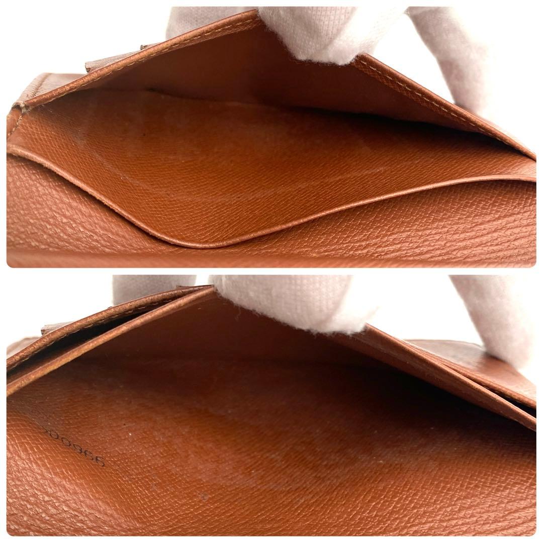 ルイヴィトン モノグラム ヴィエノワ がま口 二つ折り財布 ブラウン