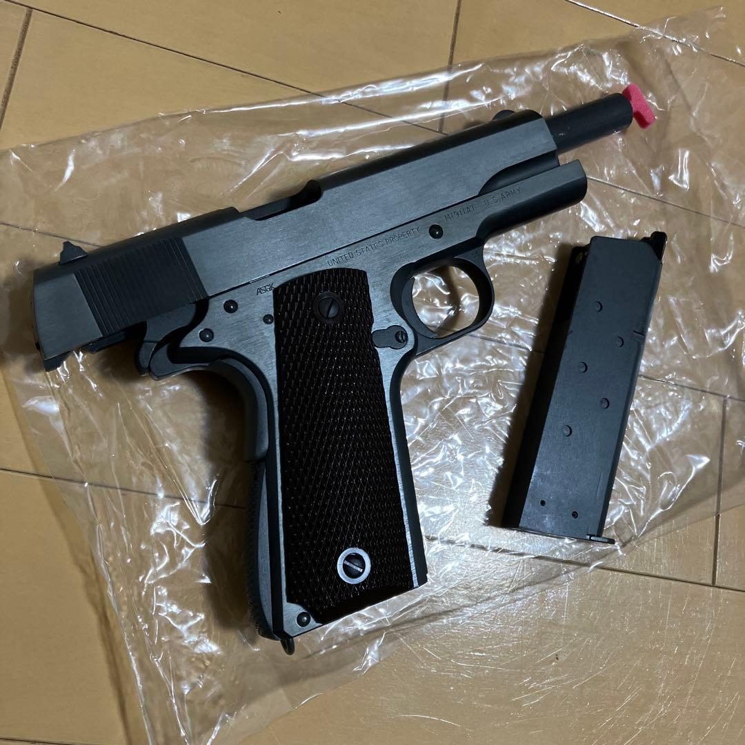 WA コルトガバメントM1911A1 ミリタリーモデル　￼ブローバック新品同様品
