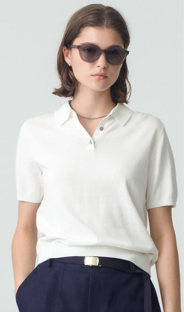 【新品タグ付き】ロンハーマン別注　DEMYLEE デミリー　ニットポロシャツ