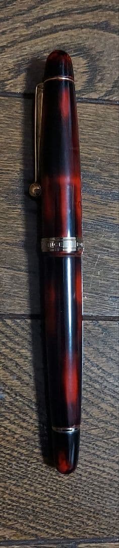 大橋堂　万年筆　漆塗　両先細タイプ
