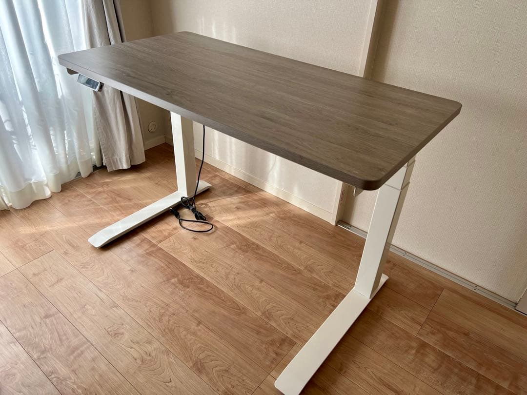 FlexiSpot 電動昇降デスク E7 Pro ホワイト脚＋天板ホワイトウッド