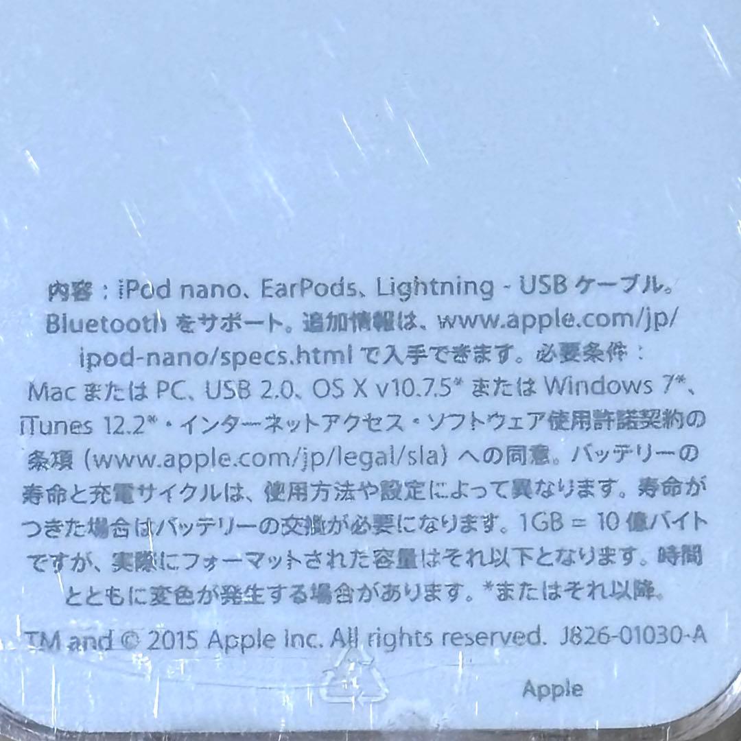 【美品】iPod nano 第7世代 16GB スペースグレー　イヤホン　完品