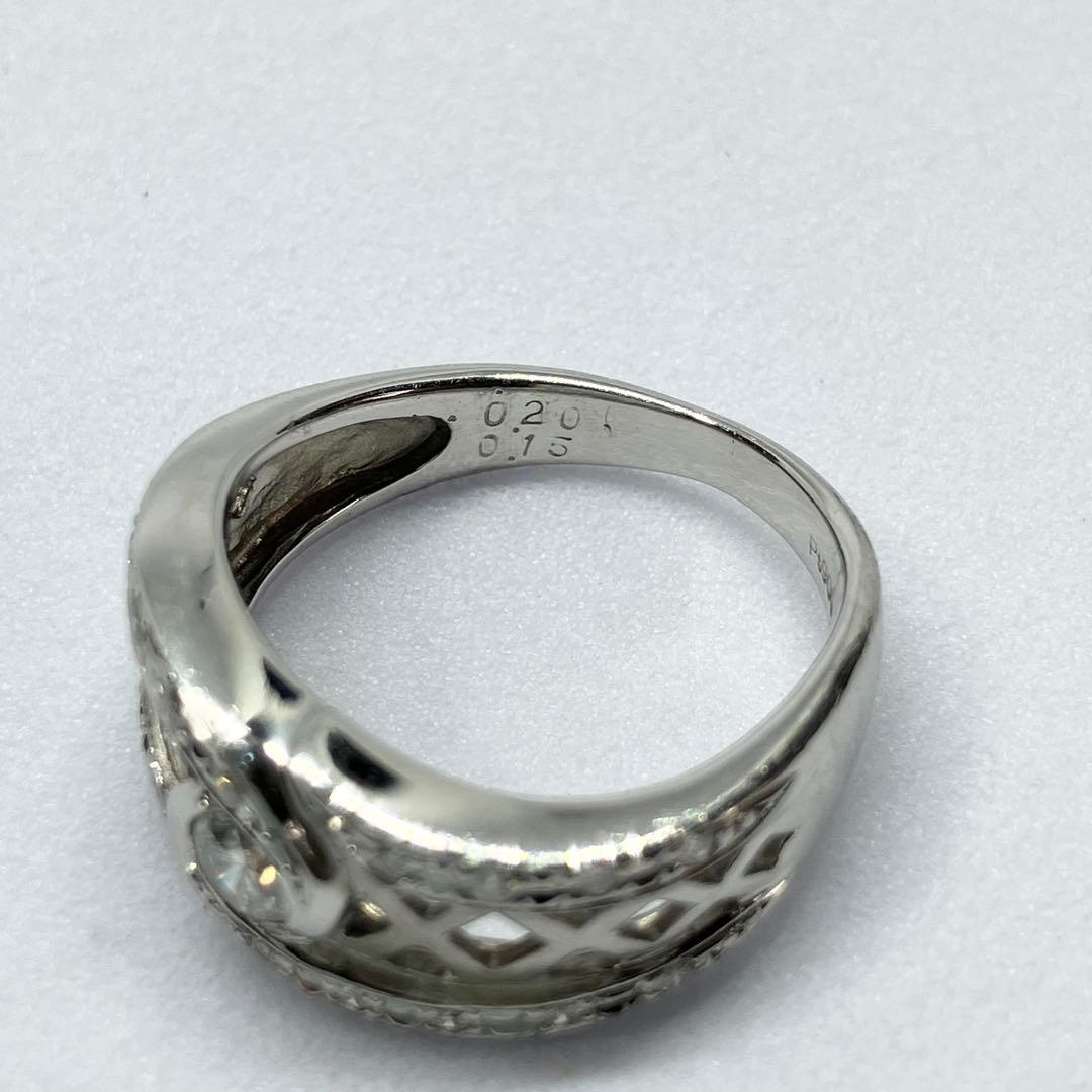 Pt900 ダイヤモンドリング 10号