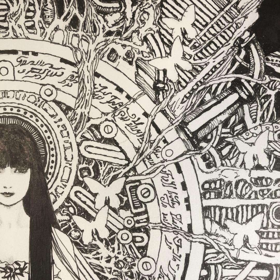 巡る時間と世界の終わり、そして始まり　【肉筆絵画】