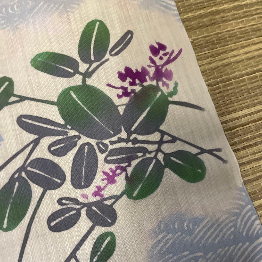 ゆかた　新品未使用　浴衣本染め　本染め綿紬ゆかた　注染染め