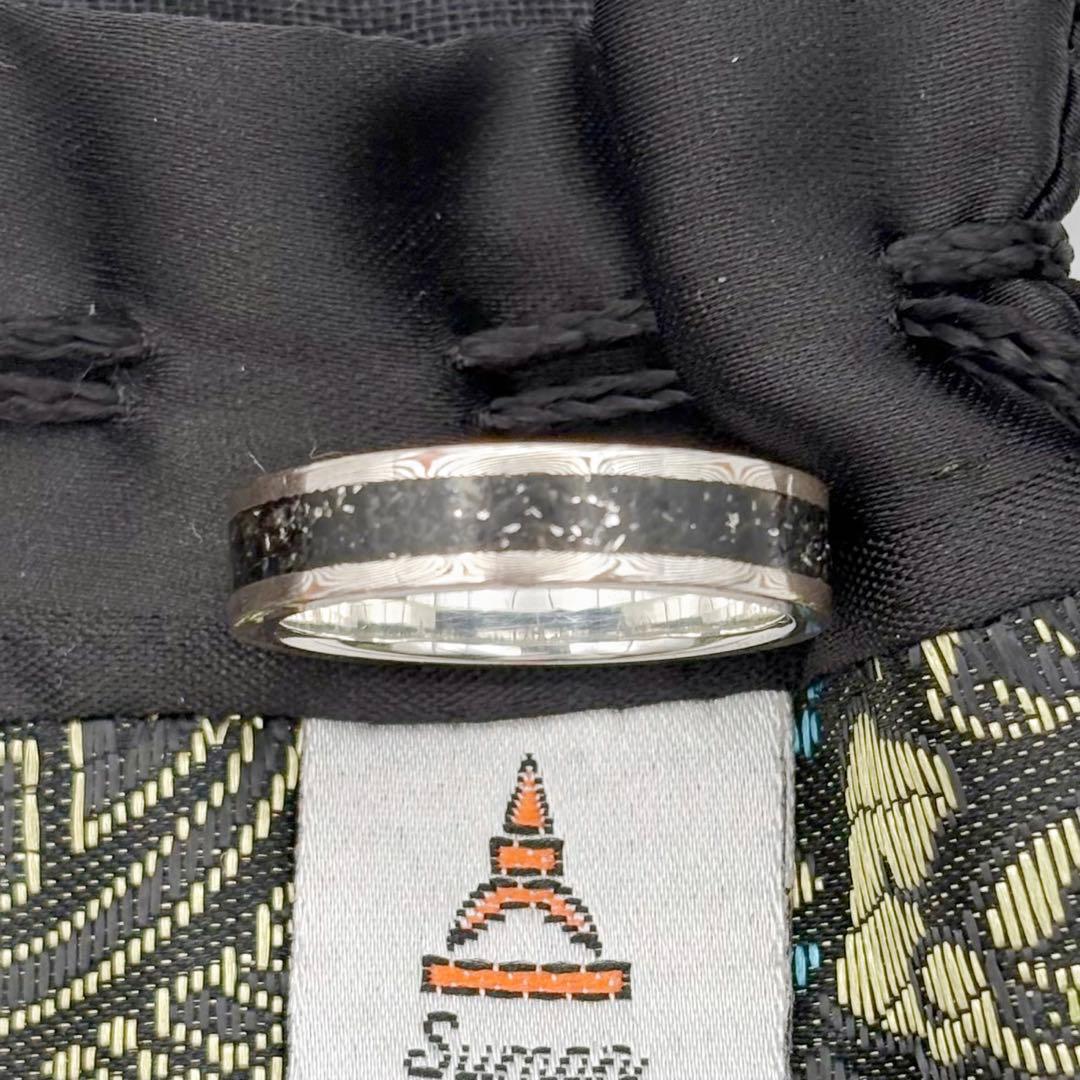 スーマンダックワ オニキスパウダー 木目金 リング 20号 美品