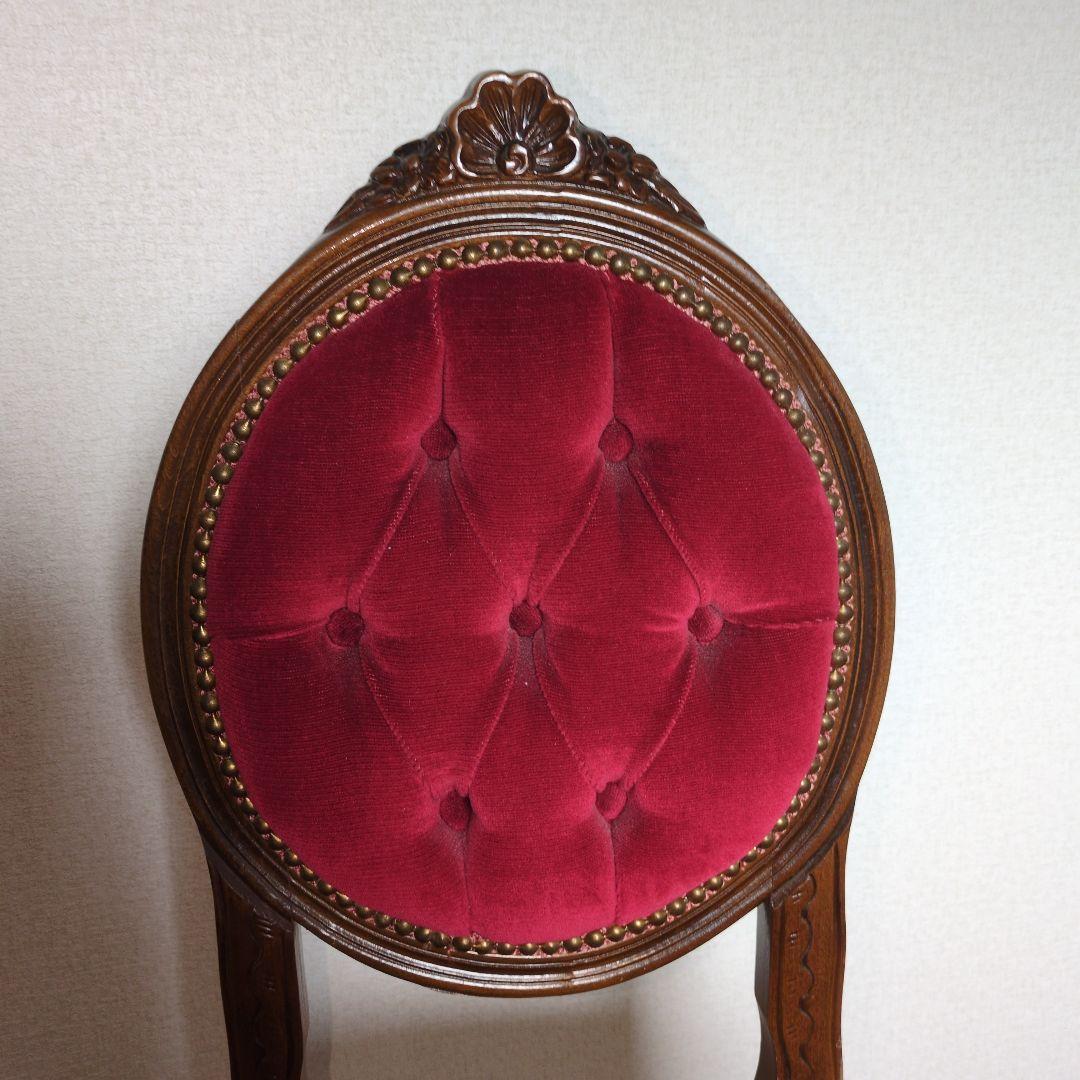 ★バリ本物 当時物★昭和レトロなアンティーク調 猫脚 ロココ調 チェア