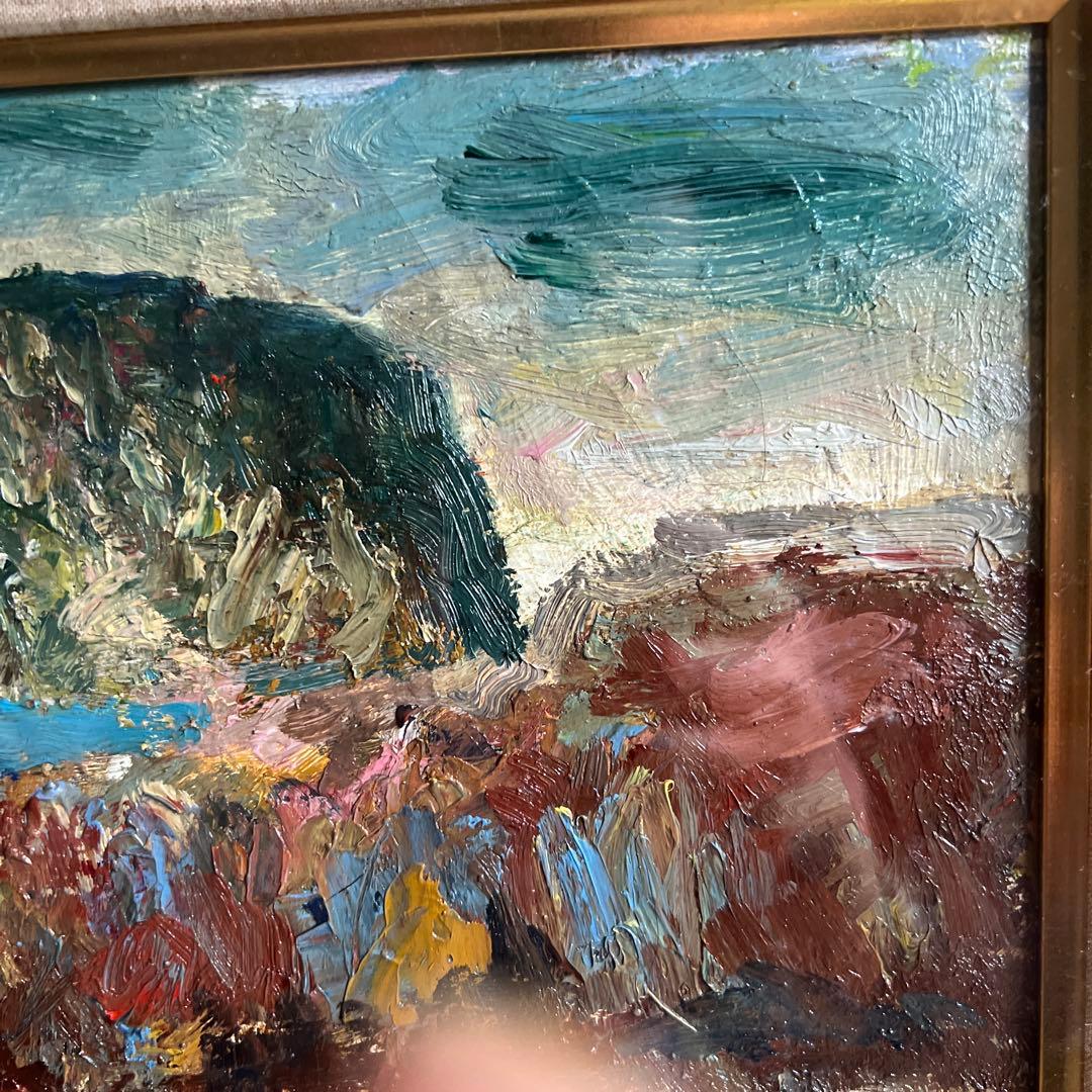 冬の海 小出宏 油彩画 1978年