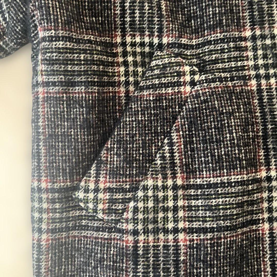 TICCA チェック柄 ダブルコート　チェスターコート