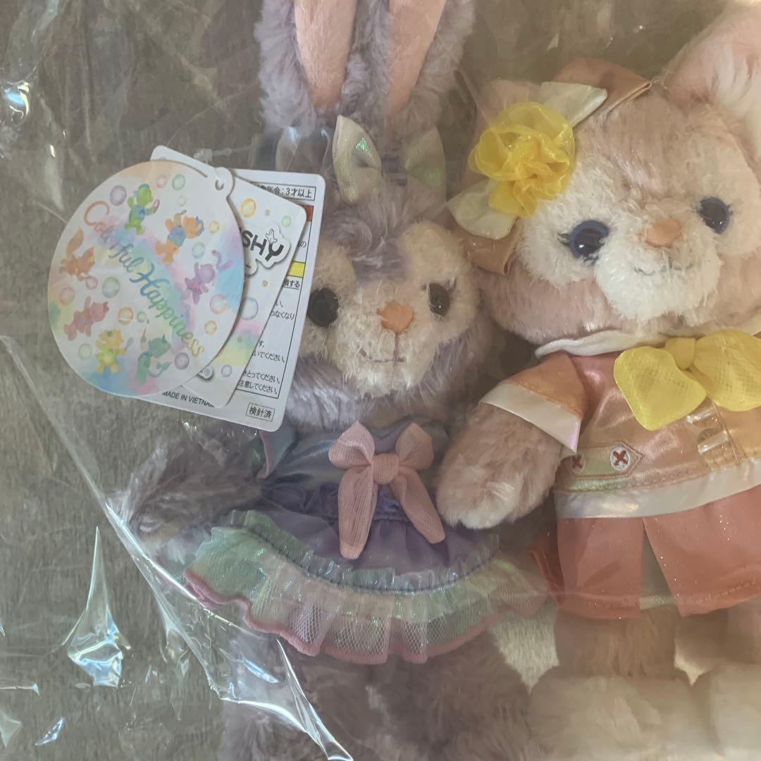 ダッフィー&フレンズ20周年　カラフルハピネス　ポージープラッシー　5人セット