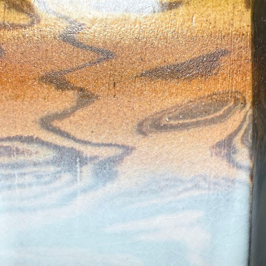 萩焼　陶芸作家　大和努　作　萩練込香炉　共箱　共布　栞　未使用品　茶道具　保男