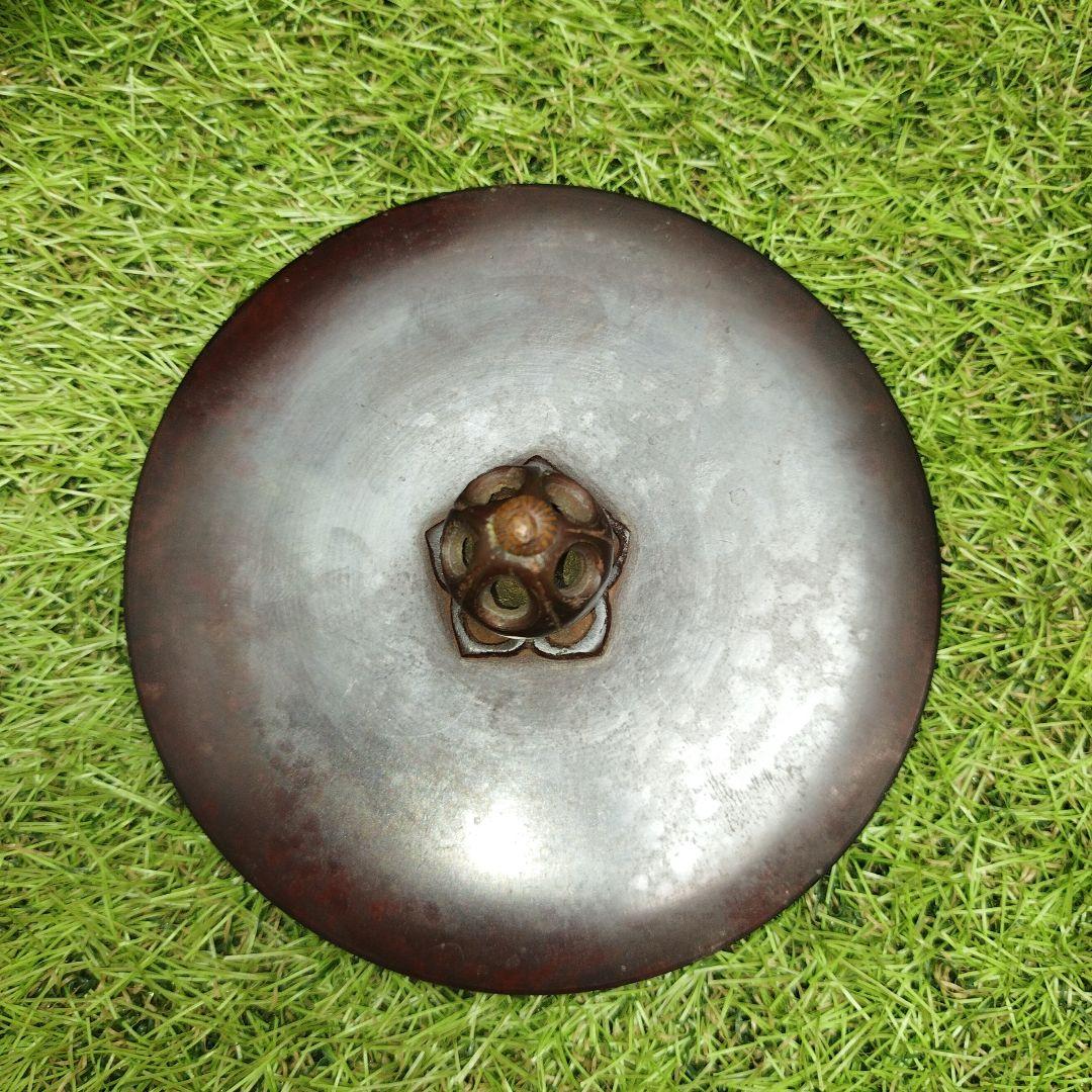 刻印　紹慶　茶道具　鉄　筒釜