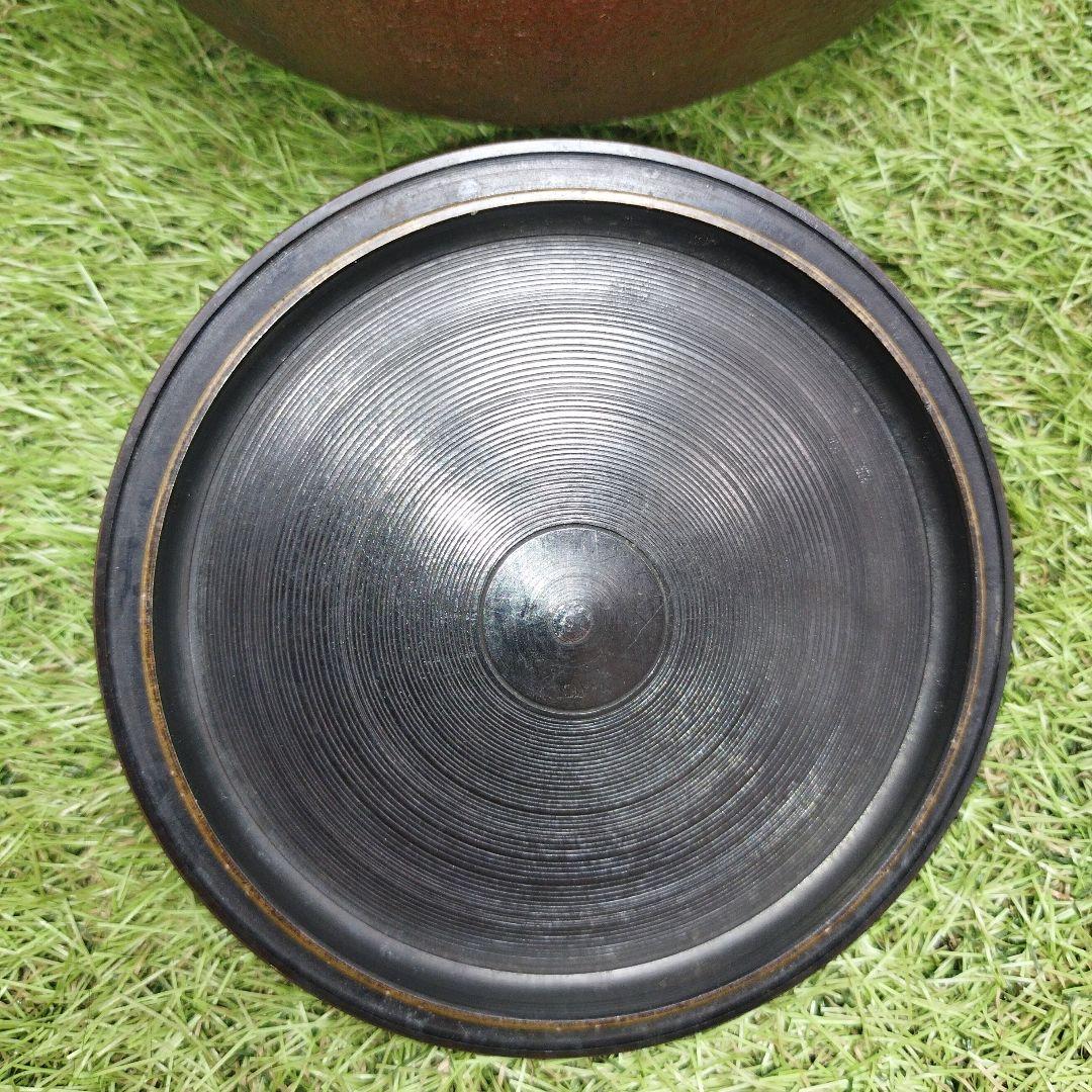 刻印　紹慶　茶道具　鉄　筒釜