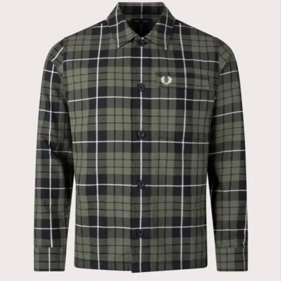フレッドペリー Fred Perry Check Overshirt Mサイズ