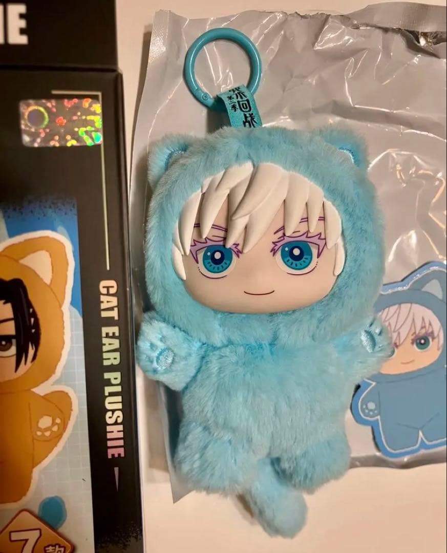 【正規品】呪術廻戦 EAKI 海外公式　猫耳 ぬいぐるみ シークレット 五条悟