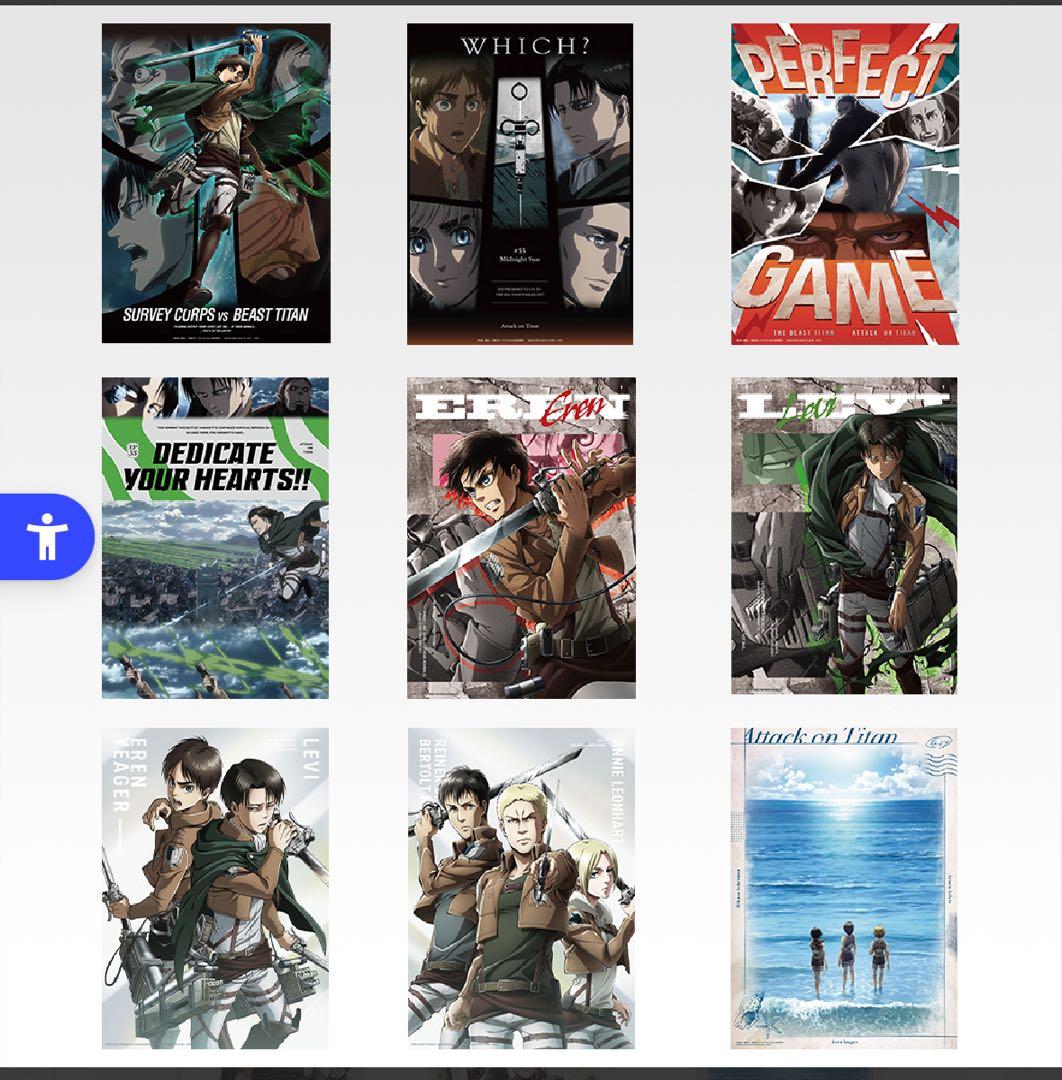 一番くじ　進撃の巨人　獣の巨人　超大型巨人　リヴァイ　フィギュア　下位賞　セット