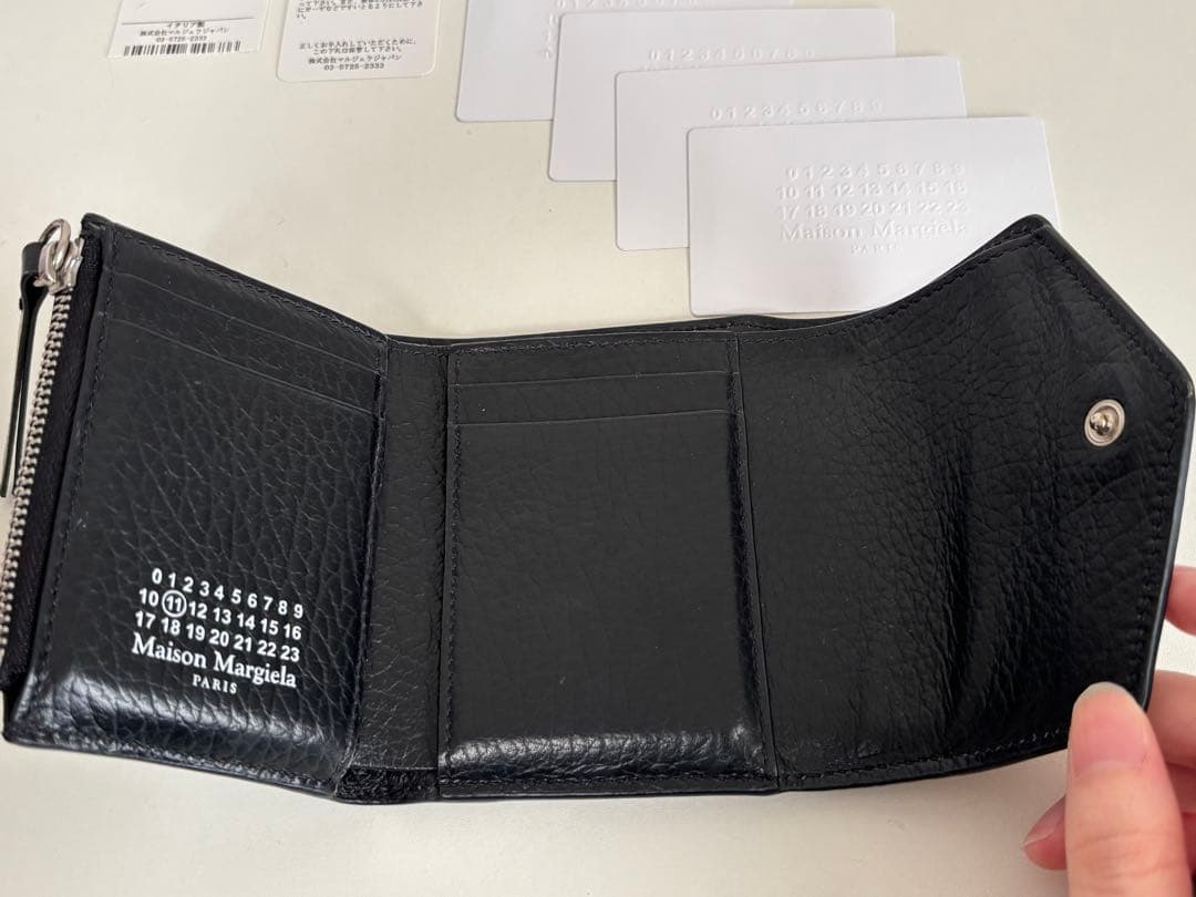 Maison margiela メゾンマルジェラ 三つ折り財布 レザー