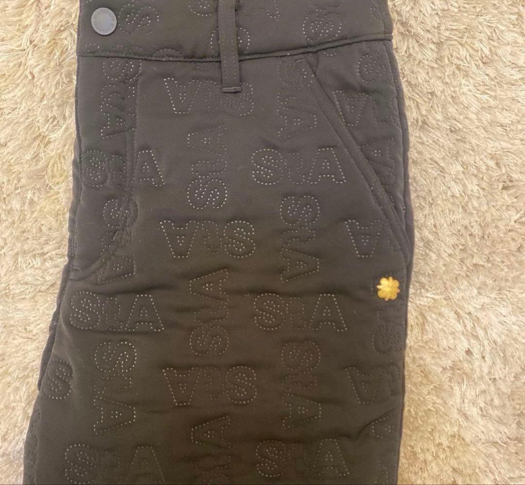 セントアンドリュース　裏起毛　パンツ　ダウン　中綿　黒　ブラック　キルティング