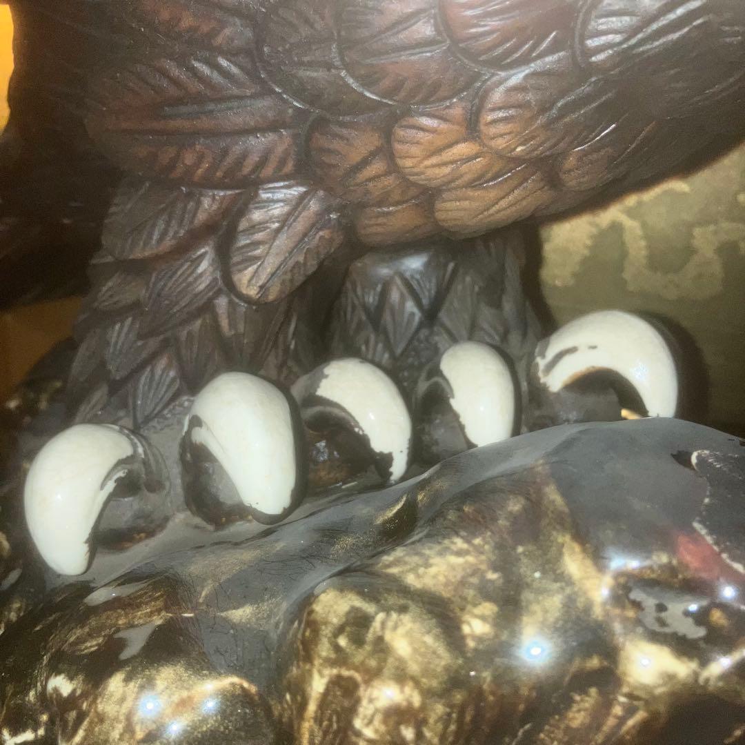 【超特級呪物】運気を鷲づかみする自由と成功の象徴　九谷焼　鷲のシンボル像　縁起物