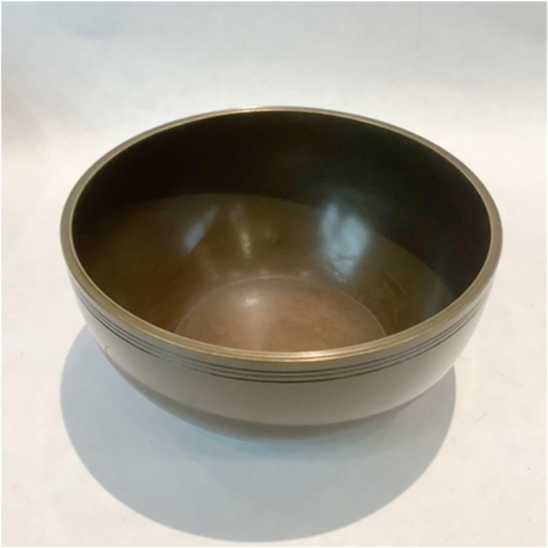 一ノ瀬宗也作 唐銅 コマツナギ彫 建水