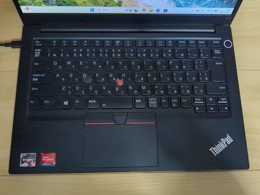 ThinkPad E14 Gen 2・Ryzen 5・8GB・256GB SSD