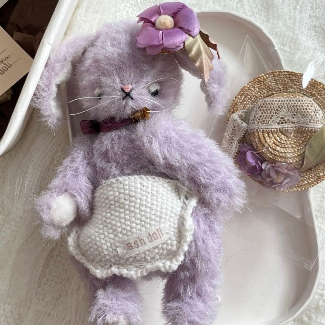 ラベンダーラビット 海外作家様 ぬいぐるみ ハンドメイド うさぎ 兎