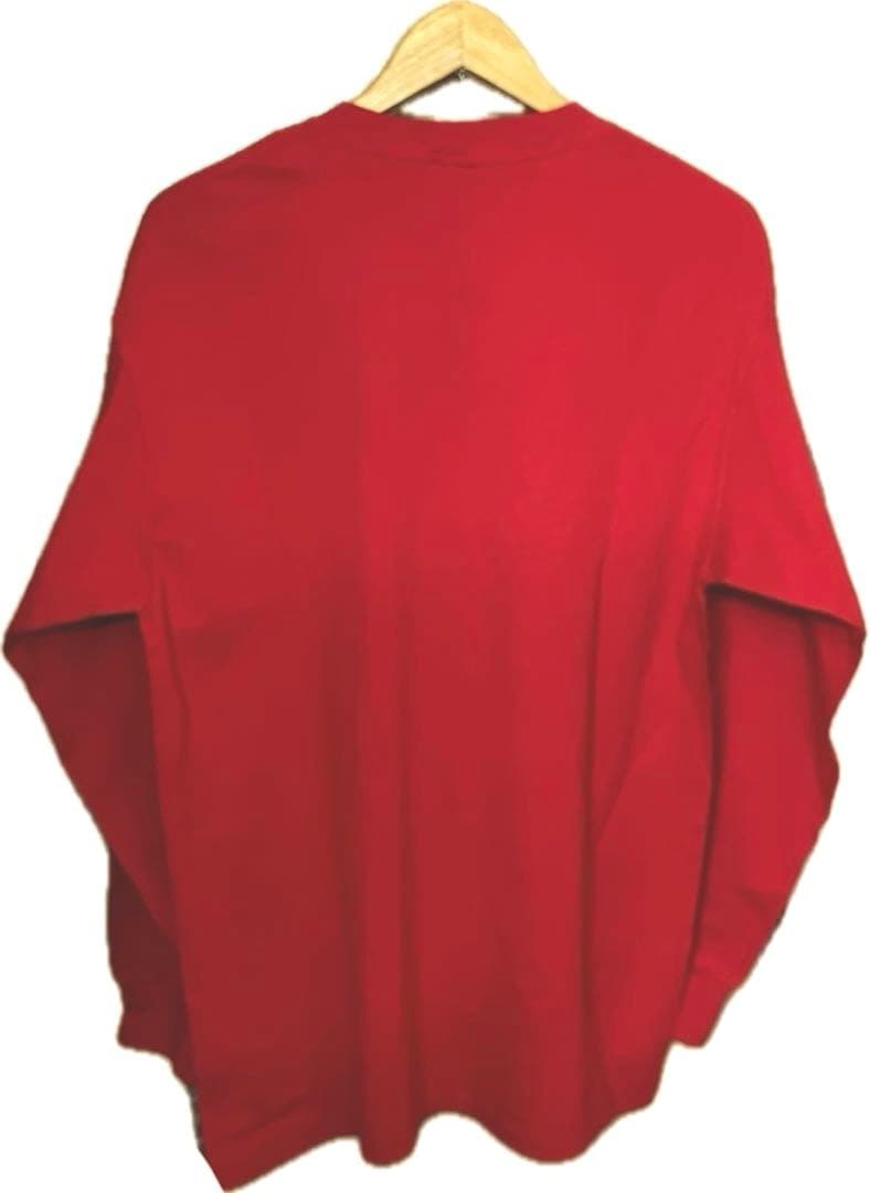 ま*ー様 OLD STUSSY 銀タグ ロンT SS リンクUSA製 L レッド