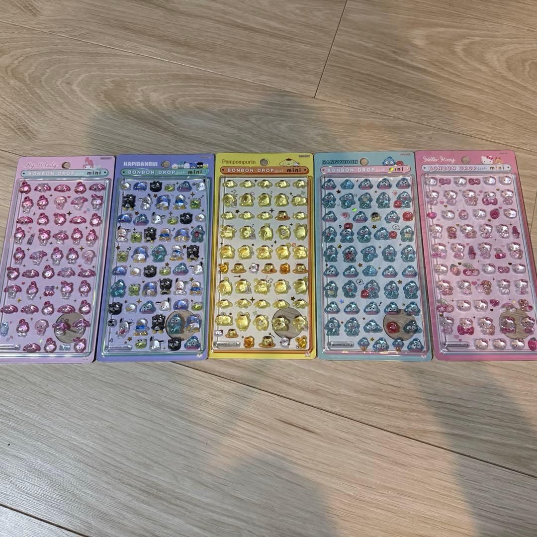 ボンボンドロップシール　たまごっち　サンリオミニ　8枚セット　正規品