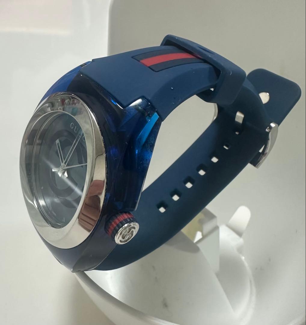 GUCCI SYNC YA137104A 腕時計 ネイビー
