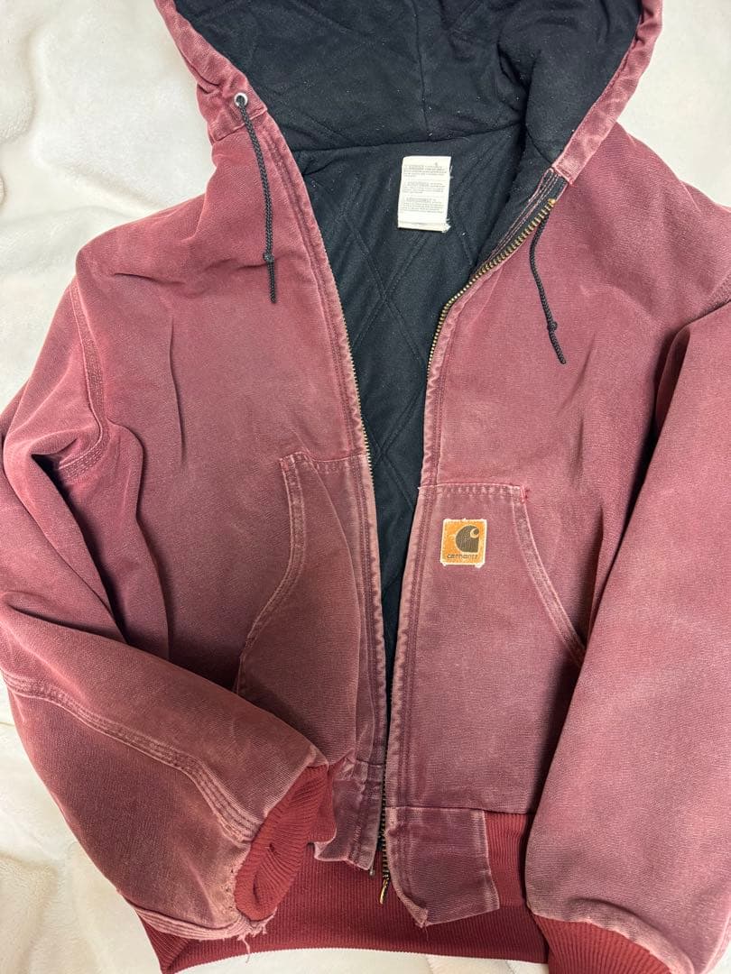 Carhartt アクティブジャケット　バーガンディ