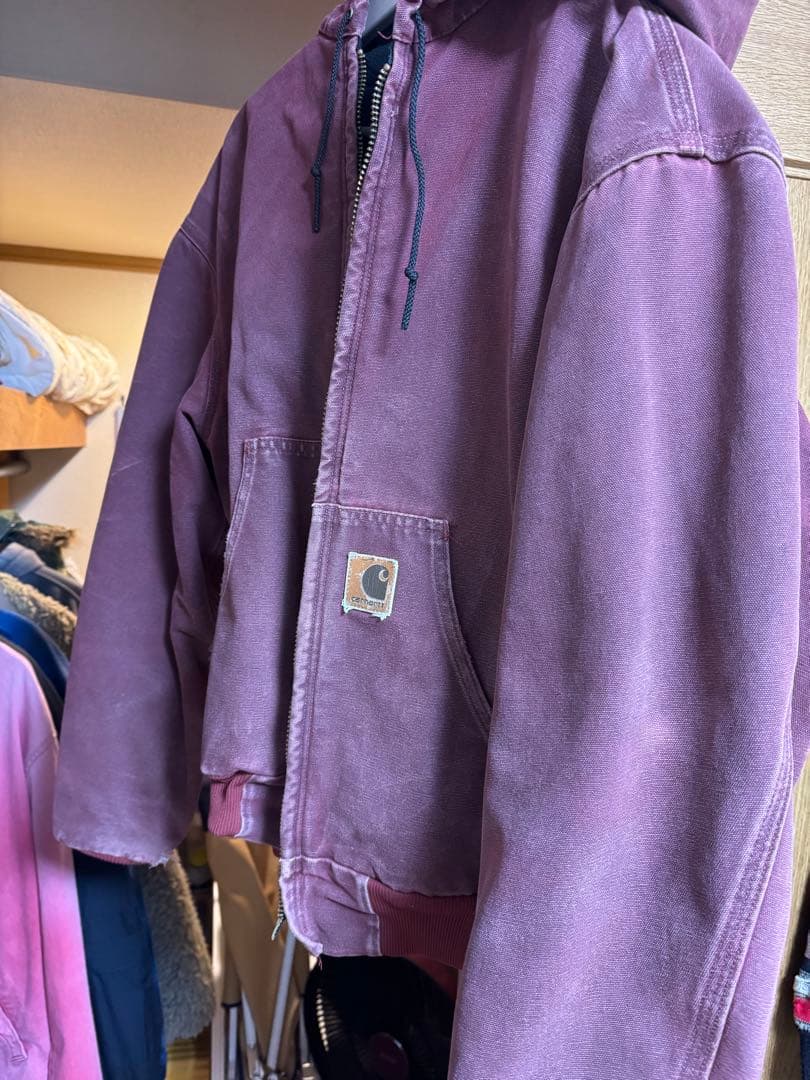 Carhartt アクティブジャケット　バーガンディ
