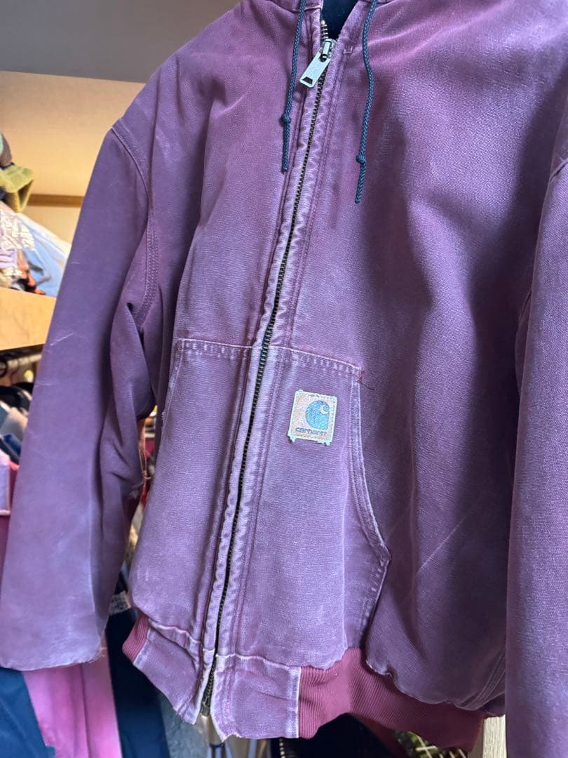 Carhartt アクティブジャケット　バーガンディ