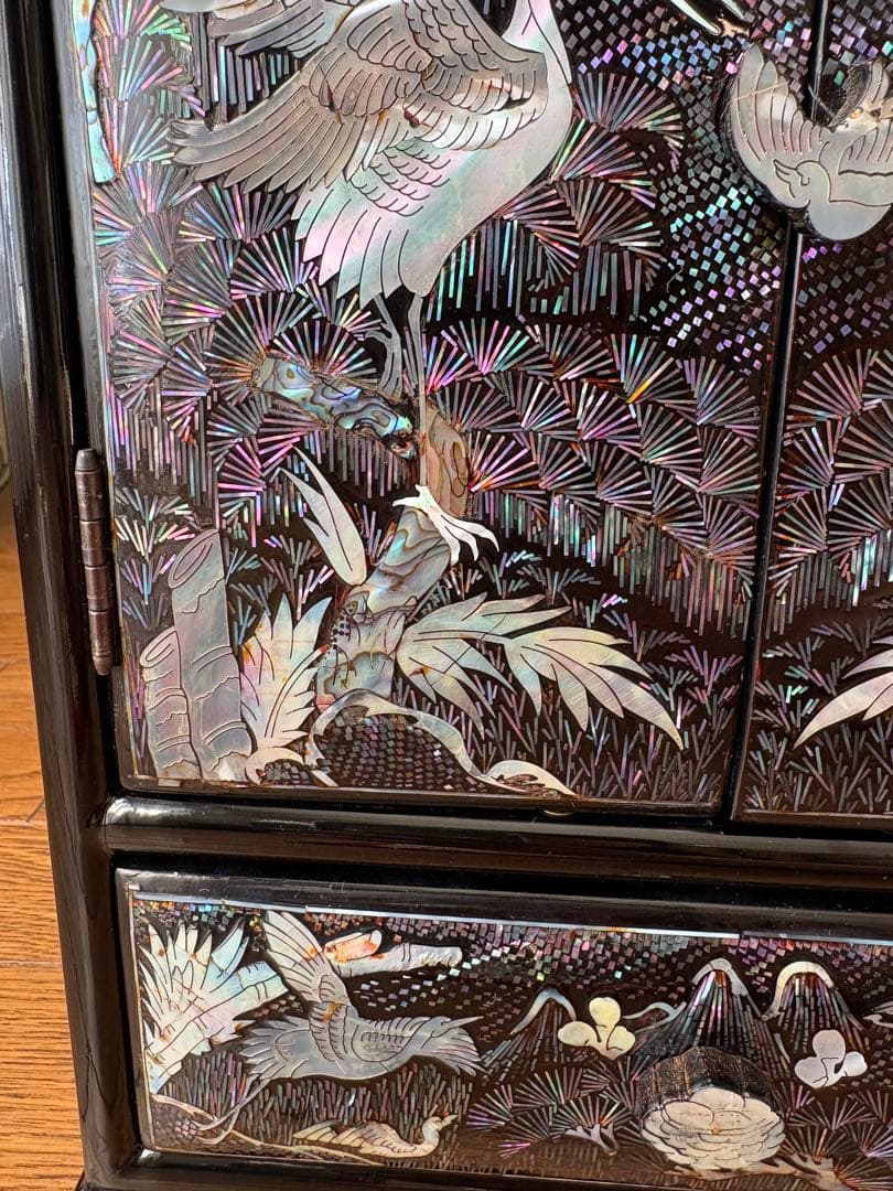 螺鈿細工　小物入れ　韓国伝統工芸品