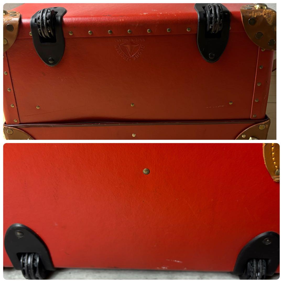 希少✨グローブトロッター トランクケース レザーキャリー オレンジ