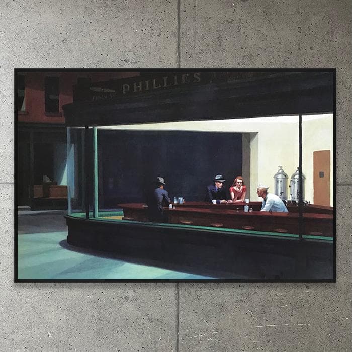 額装品/ナイトホークス/エドワード ホッパー/ポスター/アート/インテリア