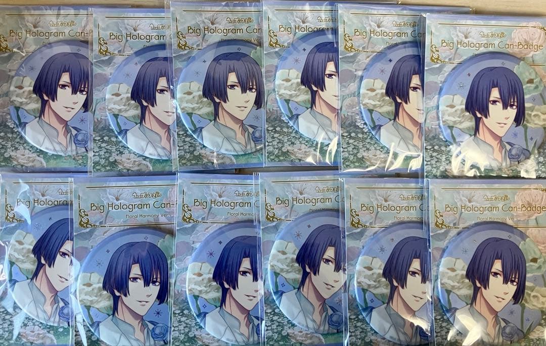 うたプリ floral harmony FH BIGホログラム缶バッジ 聖川真斗
