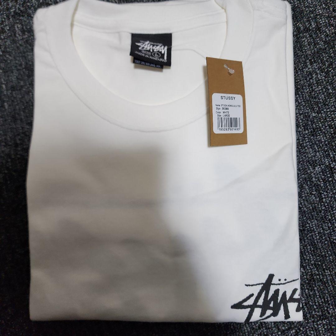 STUSSY STOCK HONOLULU TEE ホワイト L
