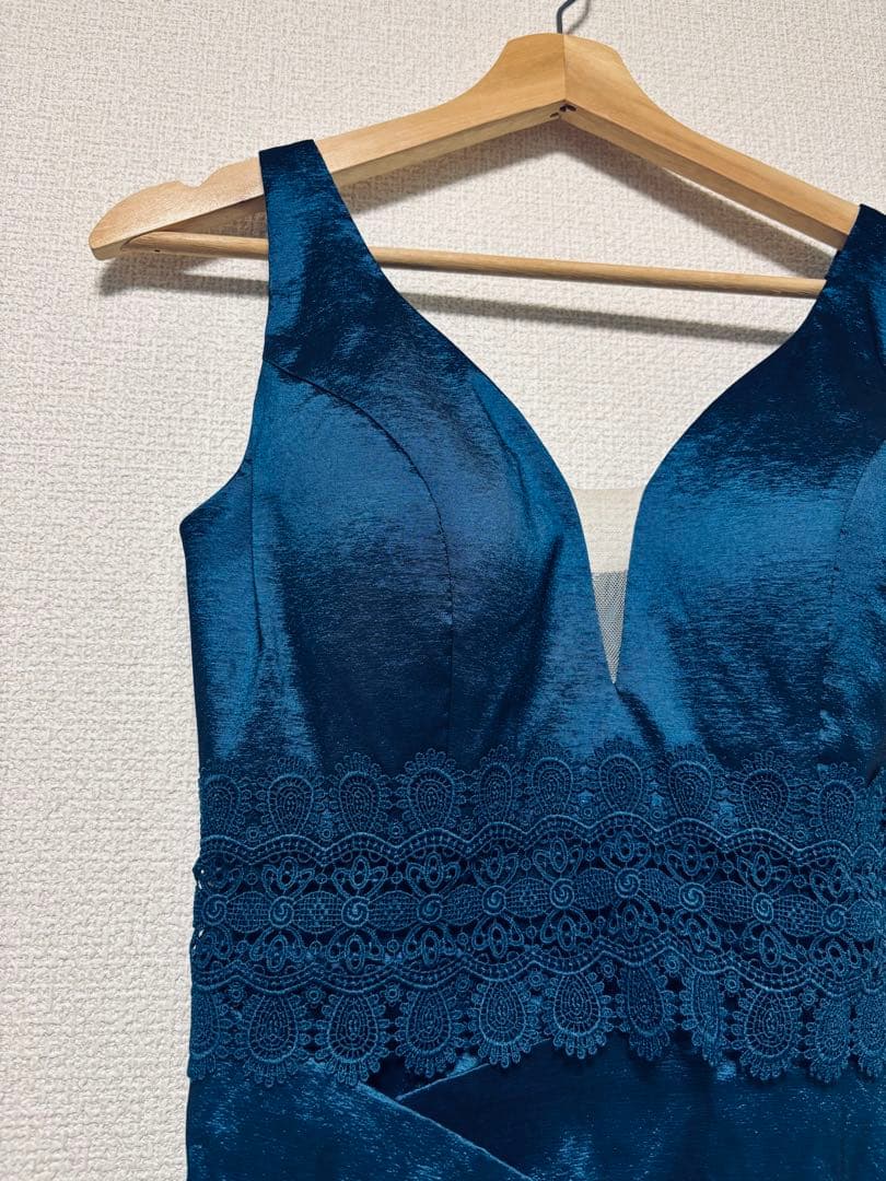 sugar イサフェリス　S フラワーレース　タイト　ドレス　ミッドナイトブルー