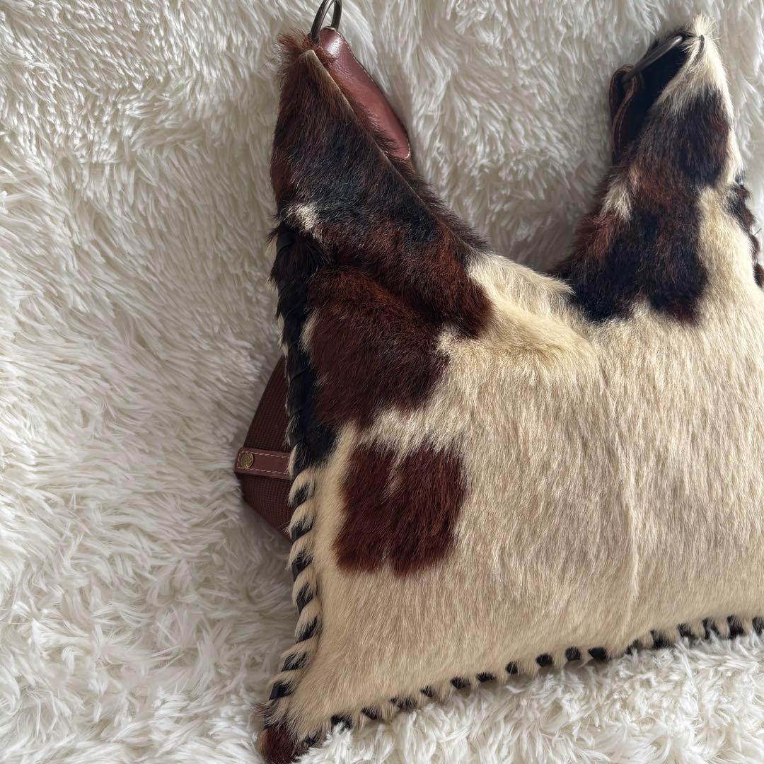 ELENA GIRARDI ハラコ　レザー　ショルダーバッグ